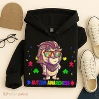 Autism Awareness Puzzle Piece Love Autistic Support Hoodie thumb 4