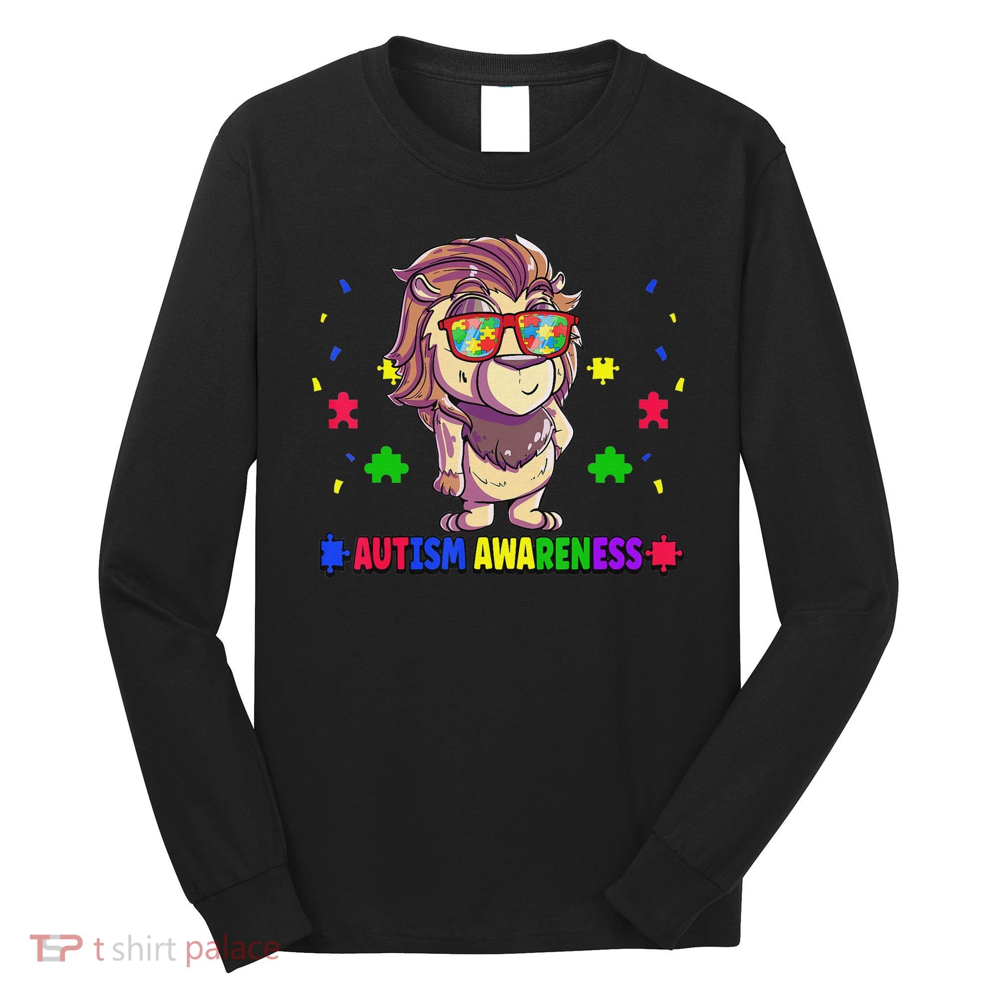 Autism Awareness Puzzle Piece Love Autistic Support Long Sleeve Shirt