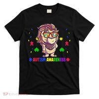 Autism Awareness Puzzle Piece Love Autistic Support T-Shirt thumb 0