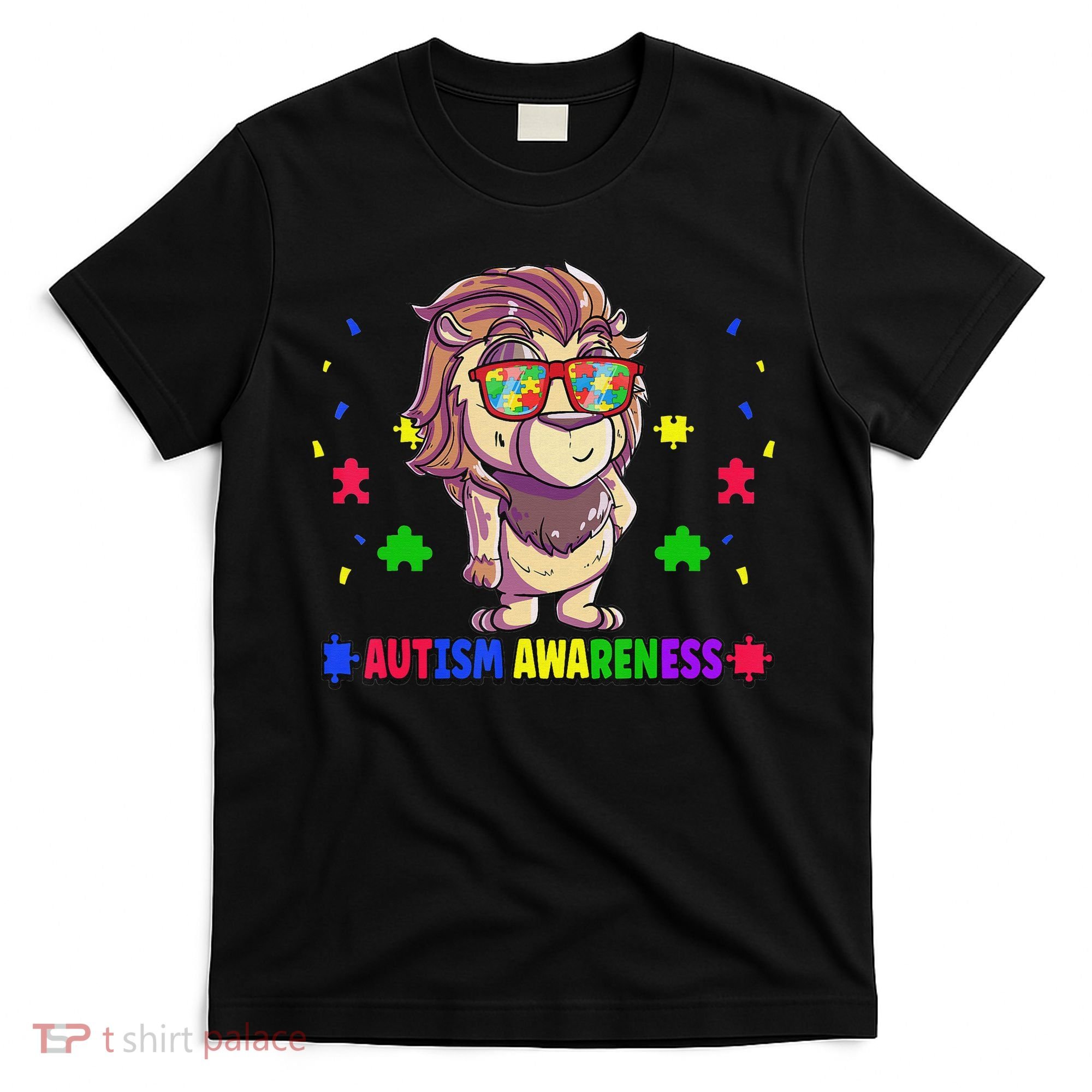 Autism Awareness Puzzle Piece Love Autistic Support T-Shirt