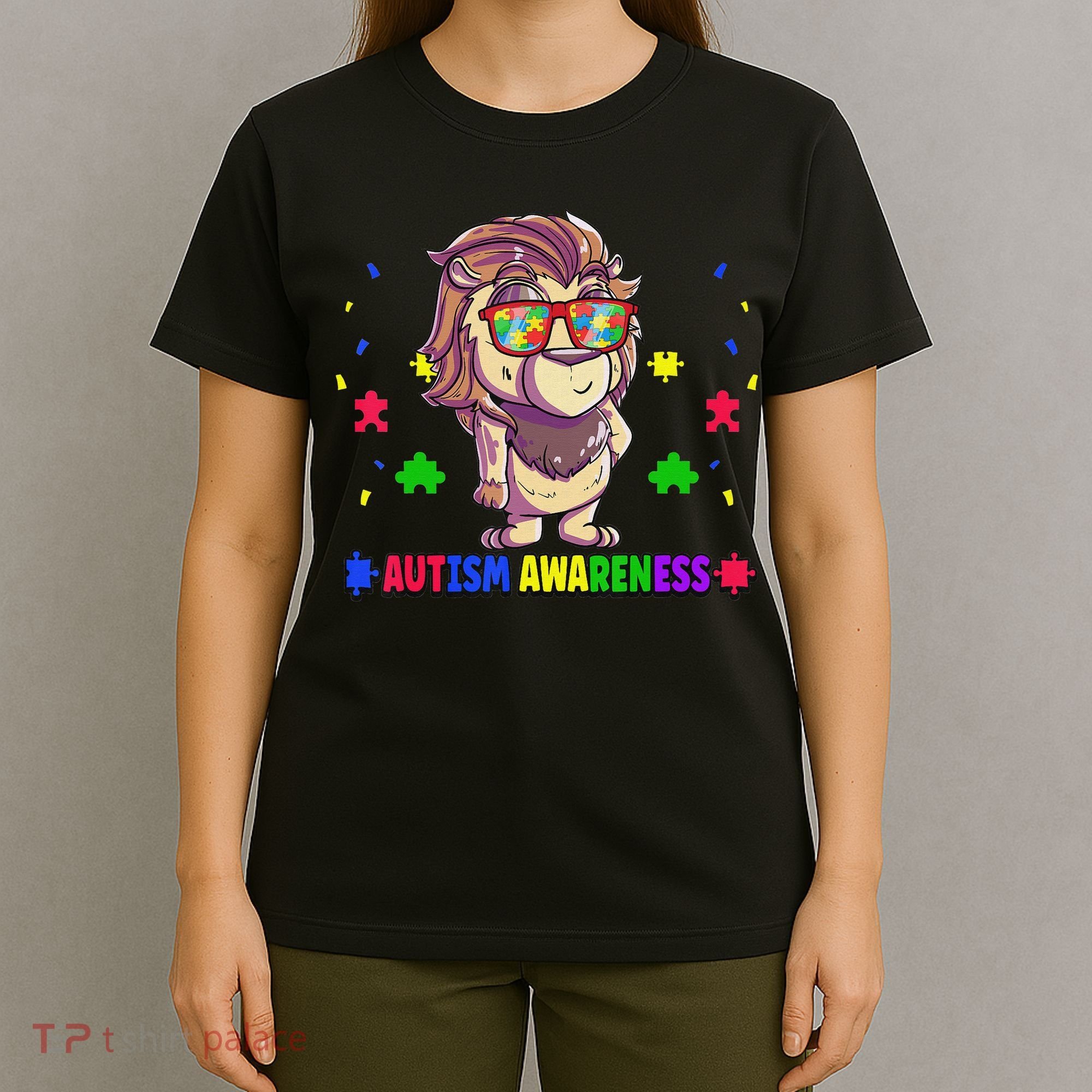 Autism Awareness Puzzle Piece Love Autistic Support T-Shirt