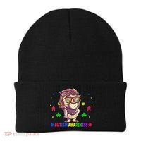 Autism Awareness Puzzle Piece Love Autistic Support Beanie thumb 0