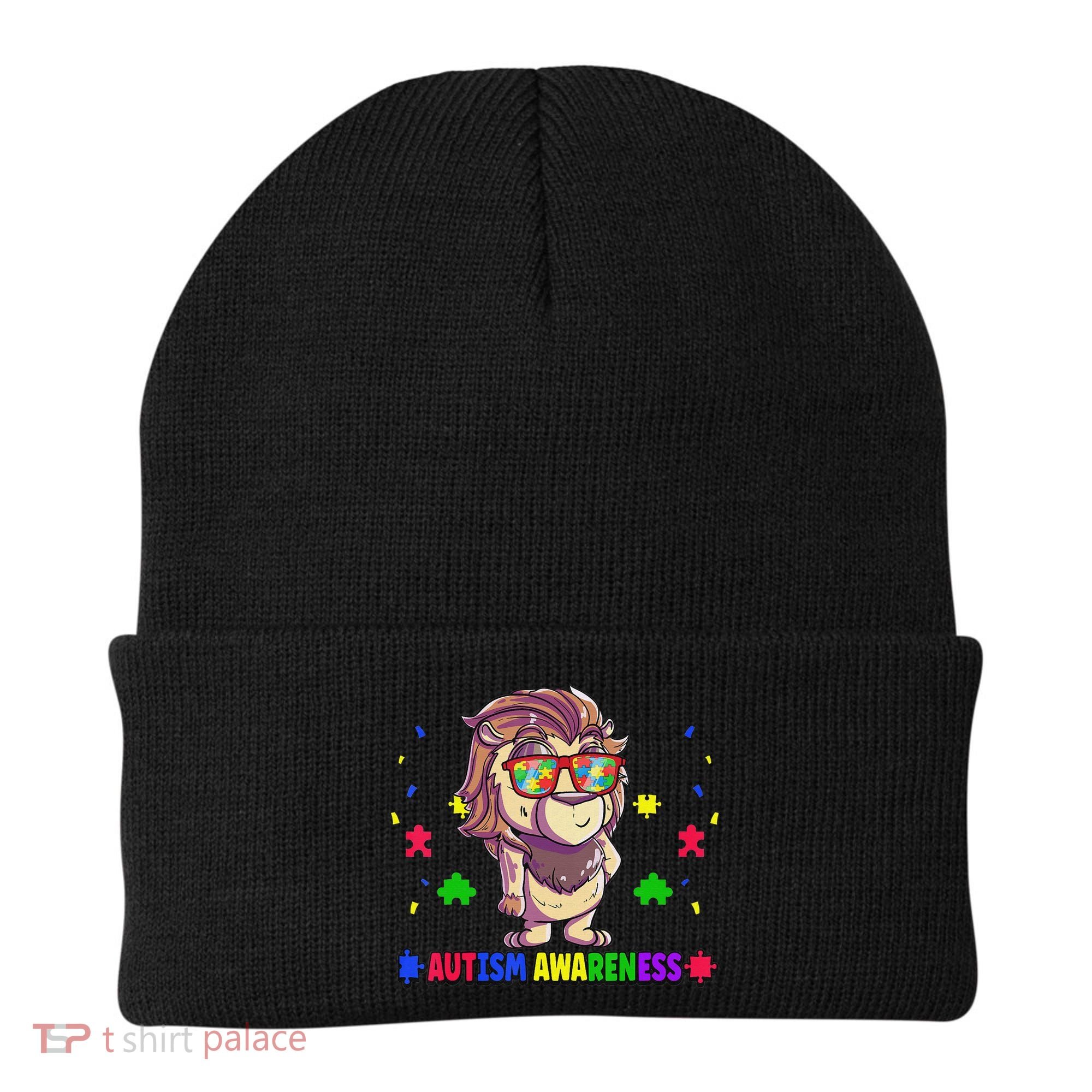 Autism Awareness Puzzle Piece Love Autistic Support Beanie