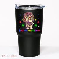 Autism Awareness Puzzle Piece Love Autistic Support Tumbler thumb 0