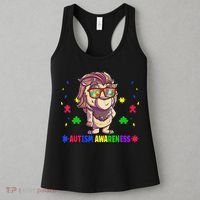 Autism Awareness Puzzle Piece Love Autistic Support Women's Tank Top thumb 3