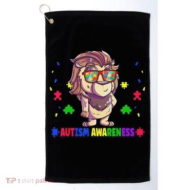 Autism Awareness Puzzle Piece Love Autistic Support Golf Towel