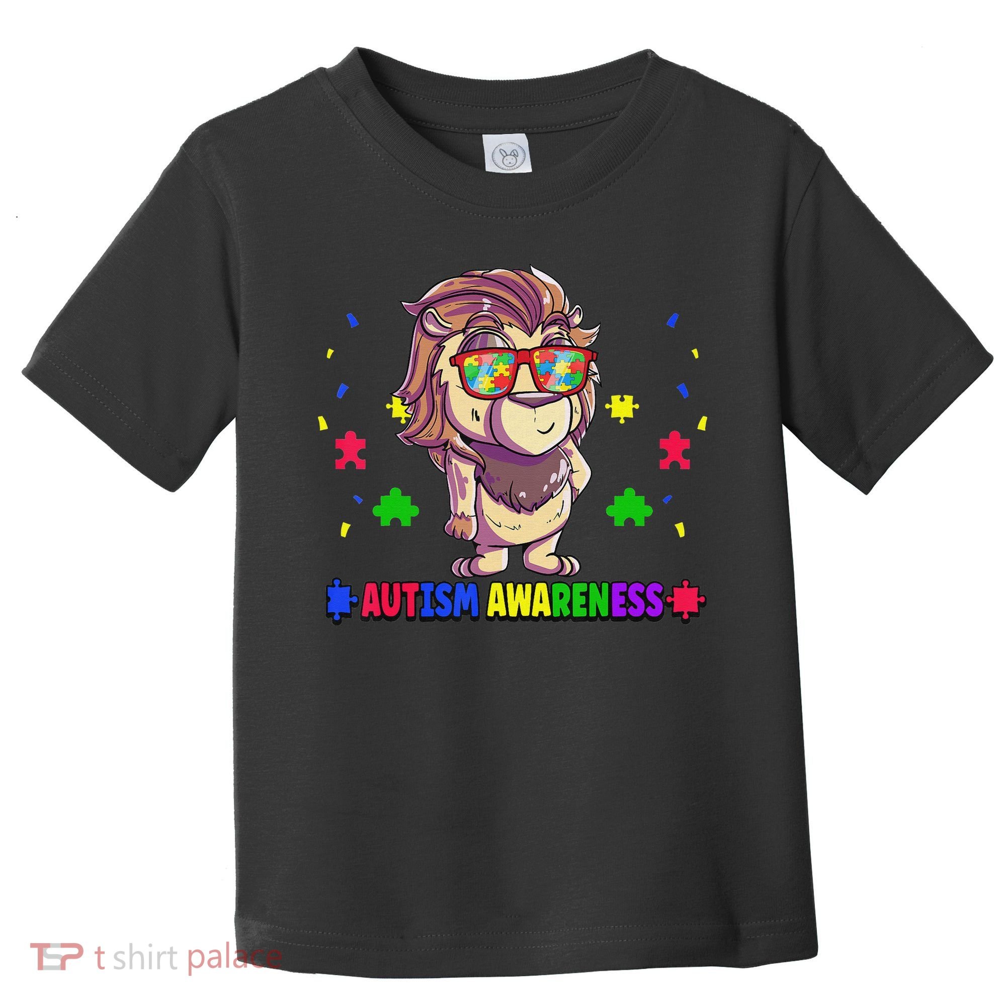Autism Awareness Puzzle Piece Love Autistic Support Toddler T-Shirt