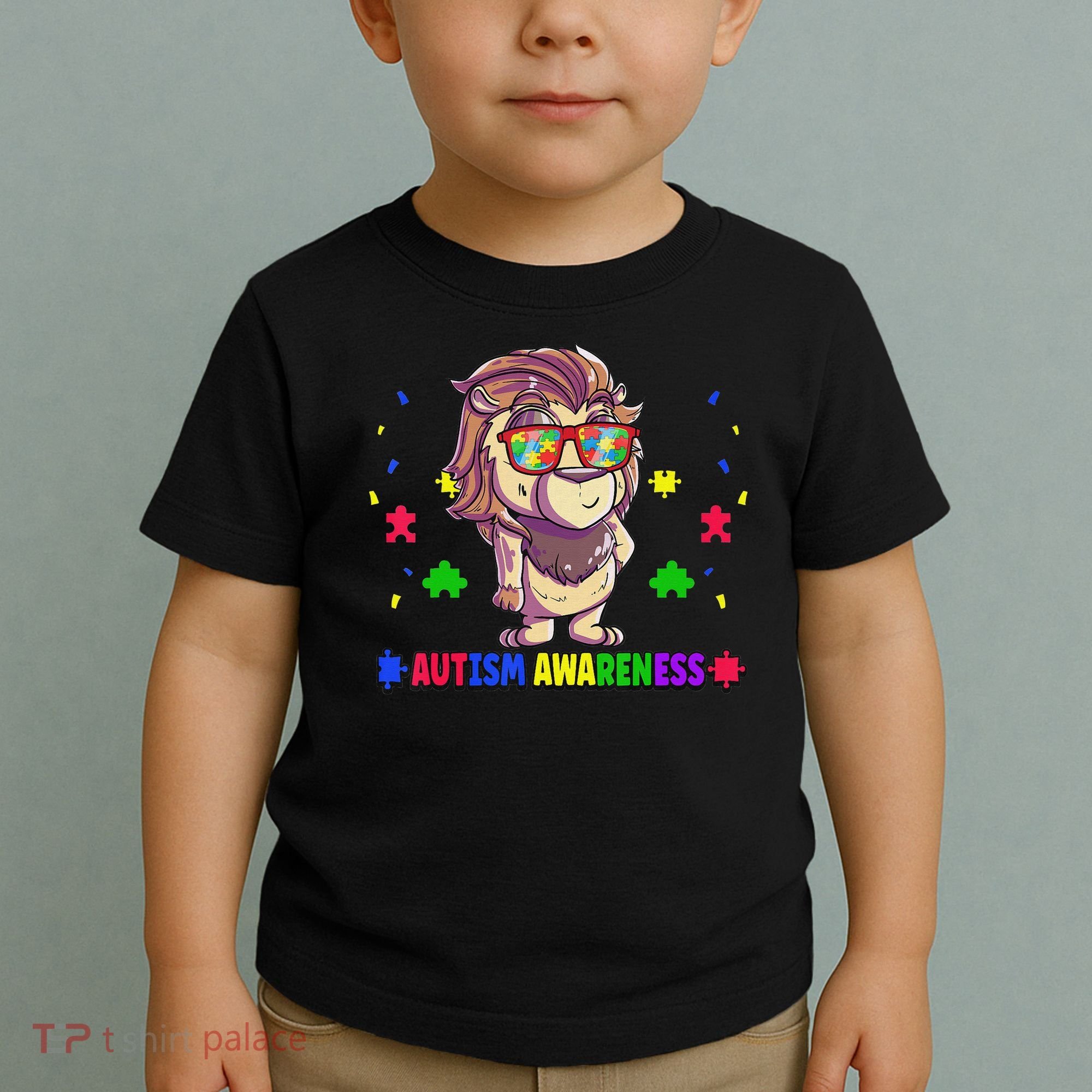 Autism Awareness Puzzle Piece Love Autistic Support Toddler T-Shirt