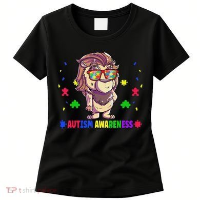 Autism Awareness Puzzle Piece Love Autistic Support Women's T-Shirt