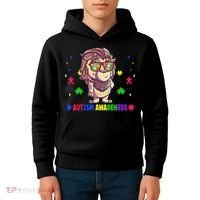 Autism Awareness Puzzle Piece Love Autistic Support Kids Hoodie thumb 4
