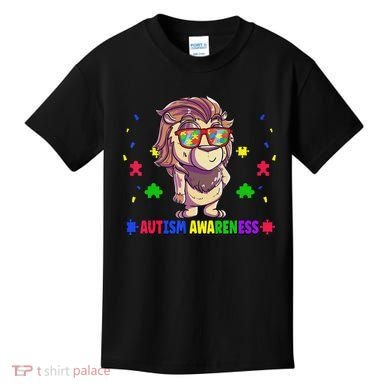 Autism Awareness Puzzle Piece Love Autistic Support Kids T-Shirt