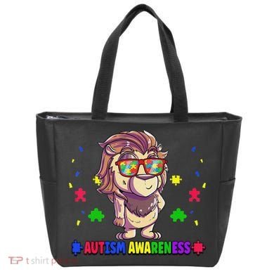 Autism Awareness Puzzle Piece Love Autistic Support Tote Bag
