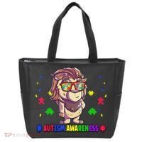Autism Awareness Puzzle Piece Love Autistic Support Tote Bag thumb 0