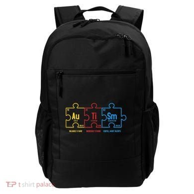 Autism Awareness Puzzle Elements Design Backpack