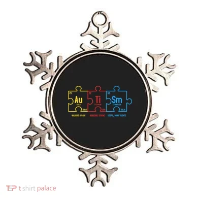 Autism Awareness Puzzle Elements Design Ornament