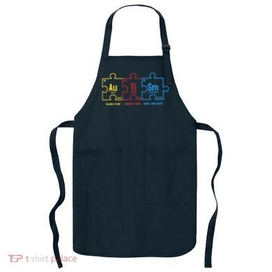 Autism Awareness Puzzle Elements Design Apron