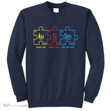 Autism Awareness Puzzle Elements Design Sweatshirt