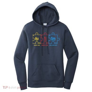 Autism Awareness Puzzle Elements Design Women's Hoodie