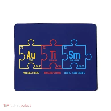 Autism Awareness Puzzle Elements Design Mousepad