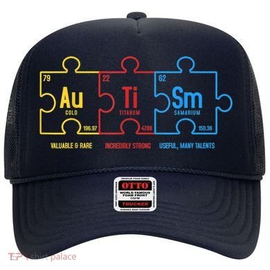 Autism Awareness Puzzle Elements Design Hat