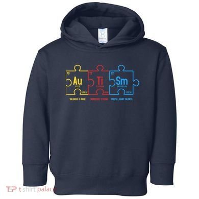 Autism Awareness Puzzle Elements Design Toddler Hoodie