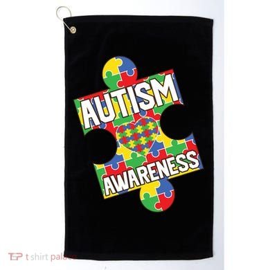 Autism Awareness Puzzle Piece Awareness Golf Towel