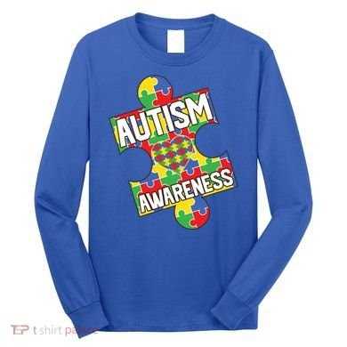 Autism Awareness Puzzle Piece Awareness Long Sleeve Shirt