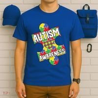 Autism Awareness Puzzle Piece Awareness T-Shirt thumb 6