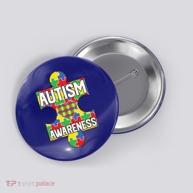 Autism Awareness Puzzle Piece Awareness Button