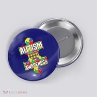 Autism Awareness Puzzle Piece Awareness Button thumb 0