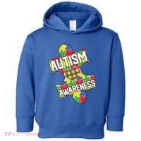 Autism Awareness Puzzle Piece Awareness Toddler Hoodie thumb 0