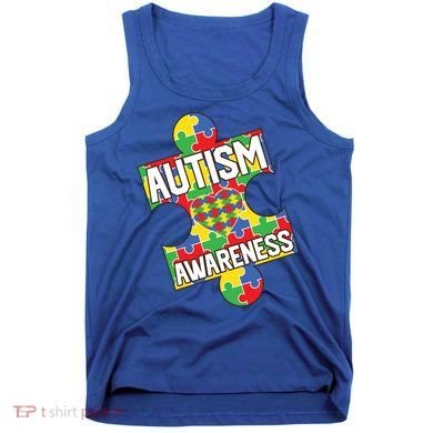 Autism Awareness Puzzle Piece Awareness Tank Top
