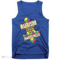 Autism Awareness Puzzle Piece Awareness Tank Top thumb 0