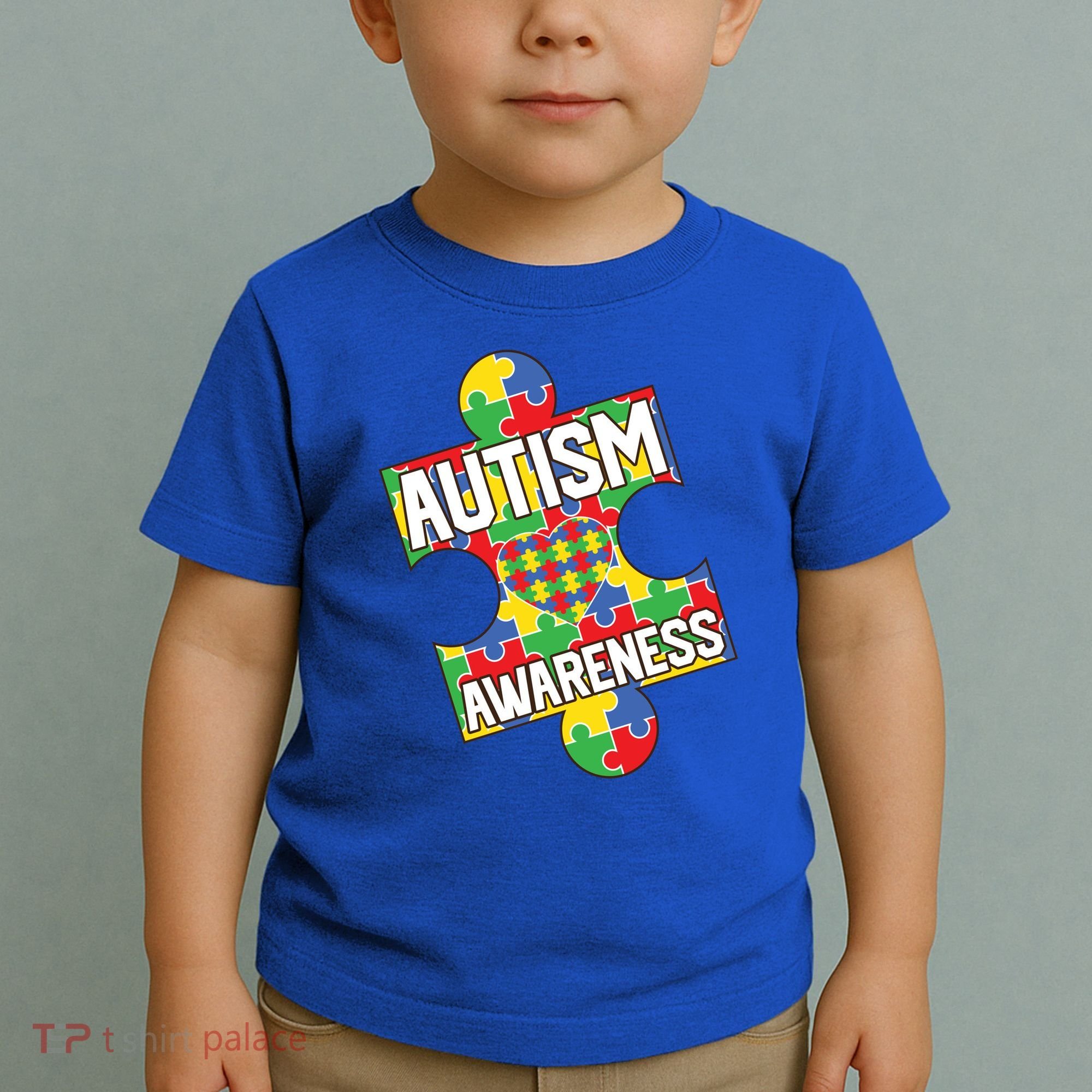 Autism Awareness Puzzle Piece Awareness Toddler T-Shirt