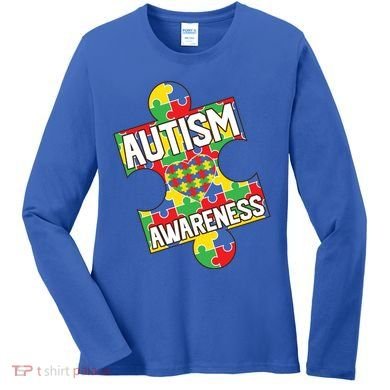 Autism Awareness Puzzle Piece Awareness Women's Long Sleeve Shirt