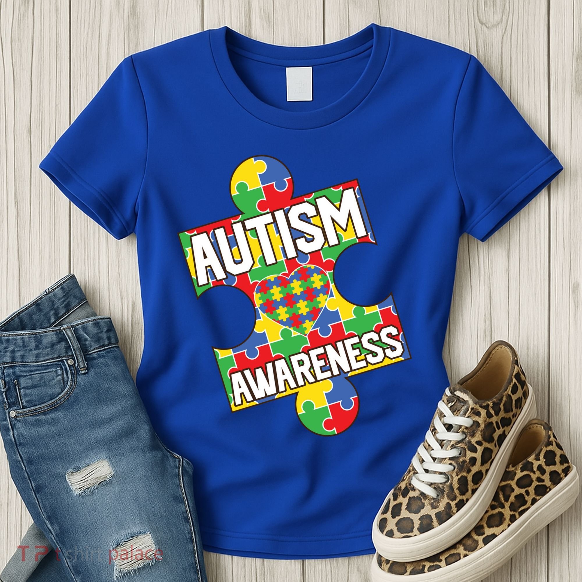 Autism Awareness Puzzle Piece Awareness Women's T-Shirt