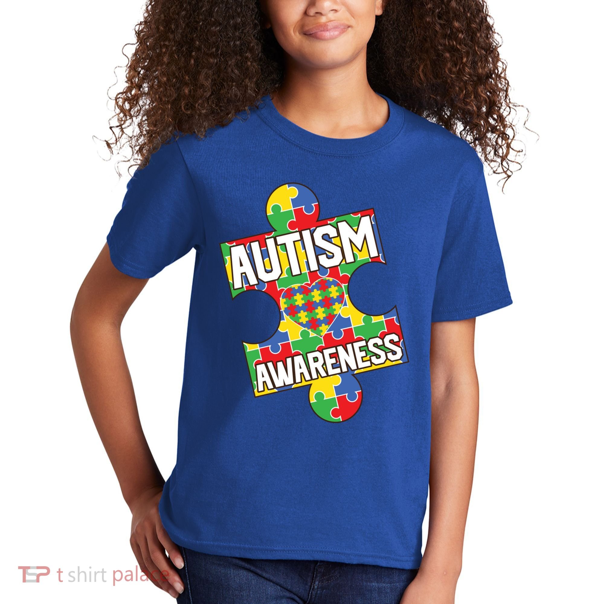 Autism Awareness Puzzle Piece Awareness Kids T-Shirt