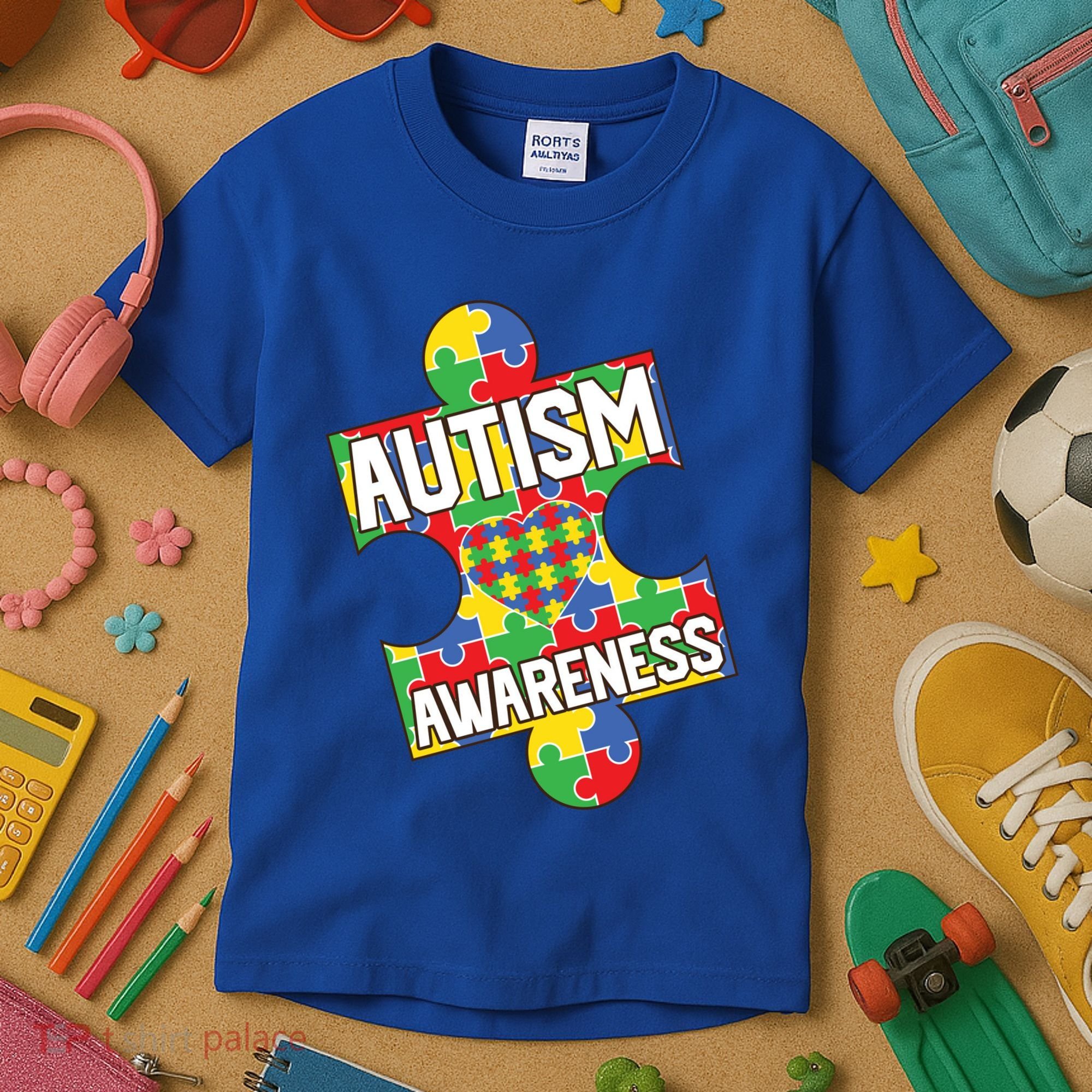 Autism Awareness Puzzle Piece Awareness Kids T-Shirt