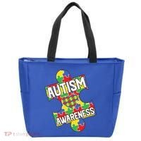 Autism Awareness Puzzle Piece Awareness Tote Bag thumb 0