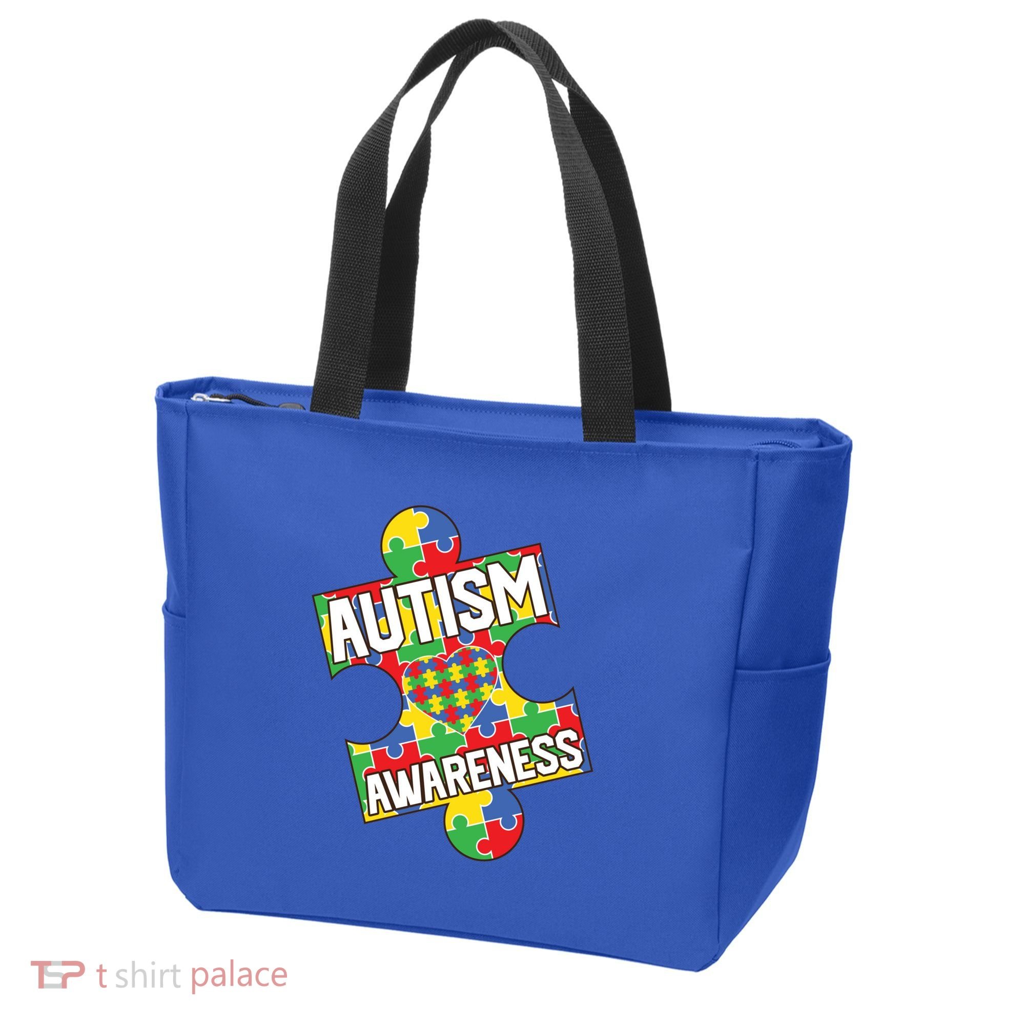Autism Awareness Puzzle Piece Awareness Tote Bag