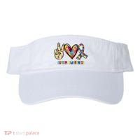 Autism Awareness Peace Love Autism Visor thumb 0