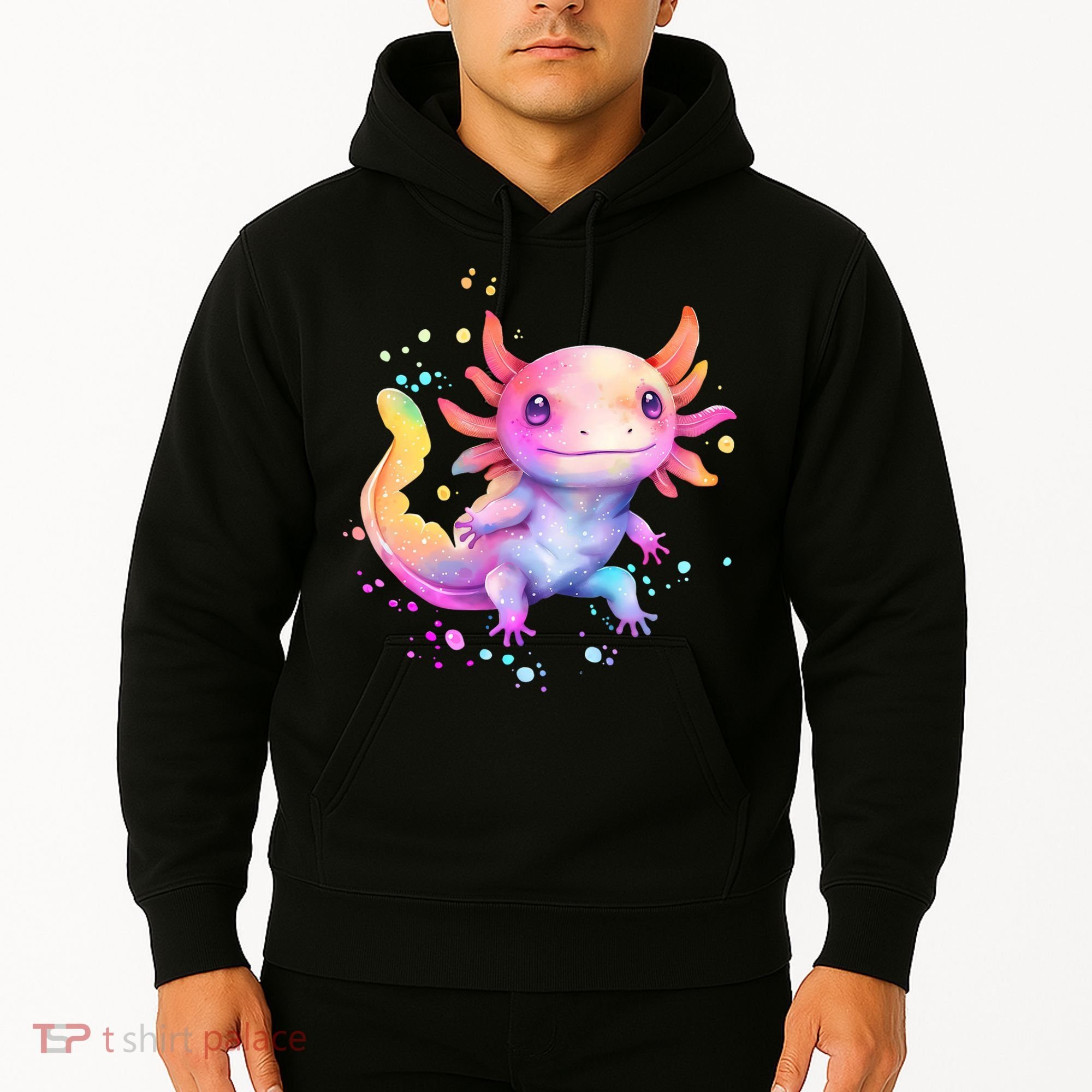 Axolotl Animal Pop Art Cute Axolotl Lover 2 Hoodie