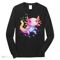 Axolotl Animal Pop Art Cute Axolotl Lover 2 Long Sleeve Shirt thumb 0