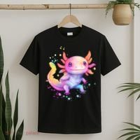 Axolotl Animal Pop Art Cute Axolotl Lover 2 T-Shirt thumb 2
