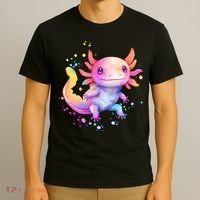 Axolotl Animal Pop Art Cute Axolotl Lover 2 T-Shirt thumb 3