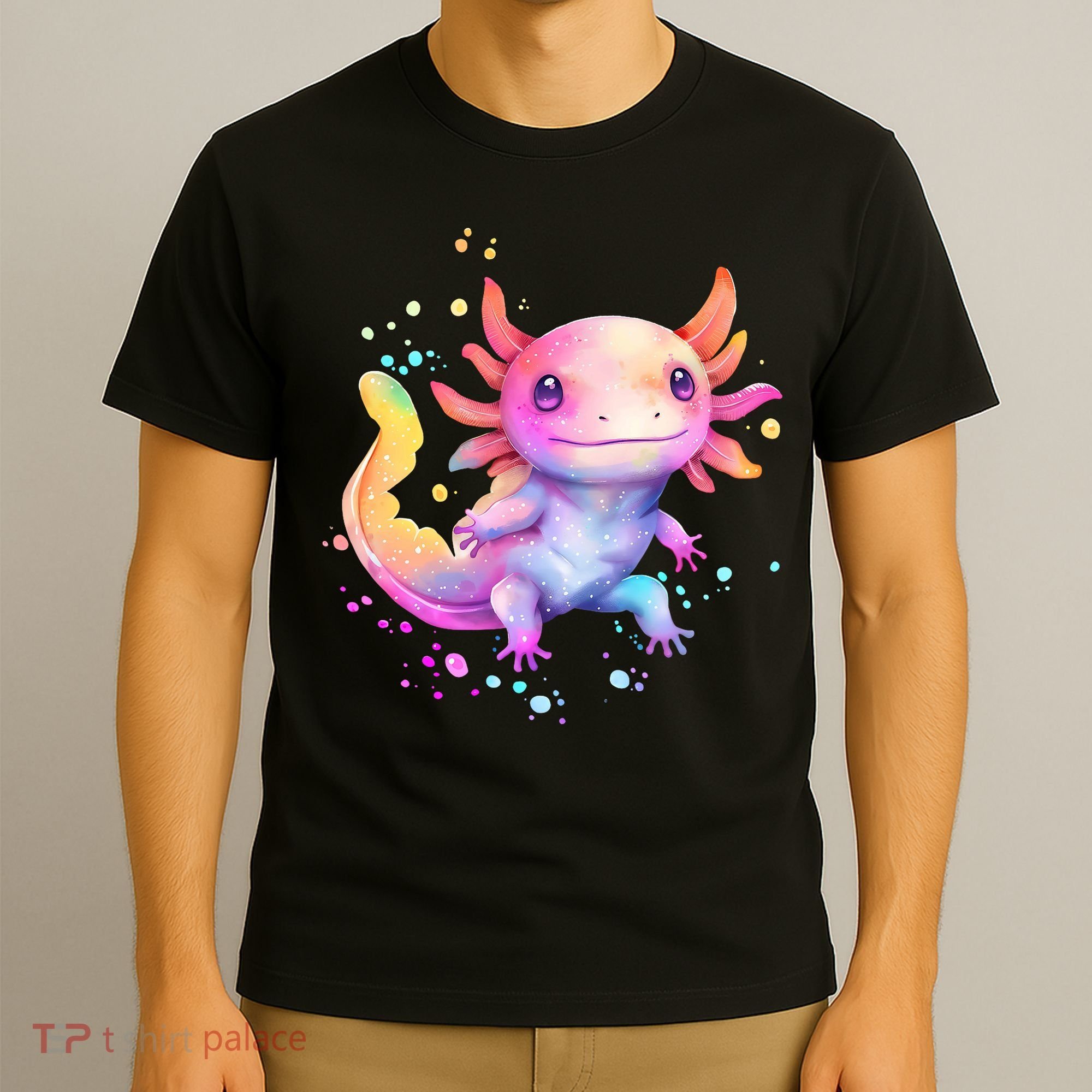Axolotl Animal Pop Art Cute Axolotl Lover 2 T-Shirt