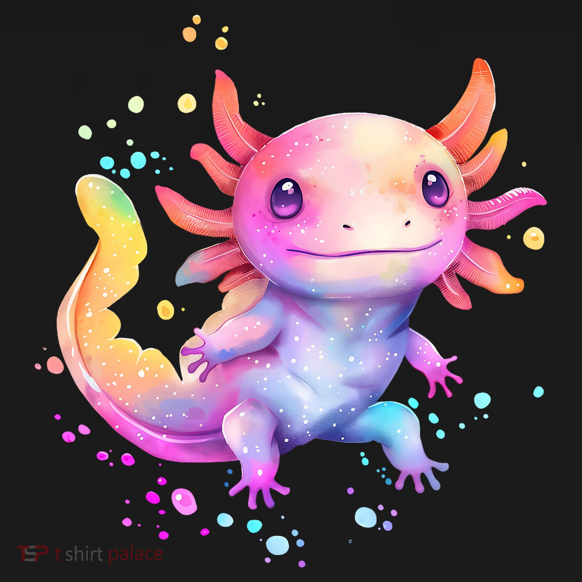 Axolotl Animal Pop Art Cute Axolotl Lover 2 T-Shirt