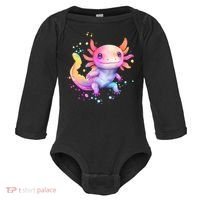 Axolotl Animal Pop Art Cute Axolotl Lover 2 Baby Long Sleeve Bodysuit thumb 0