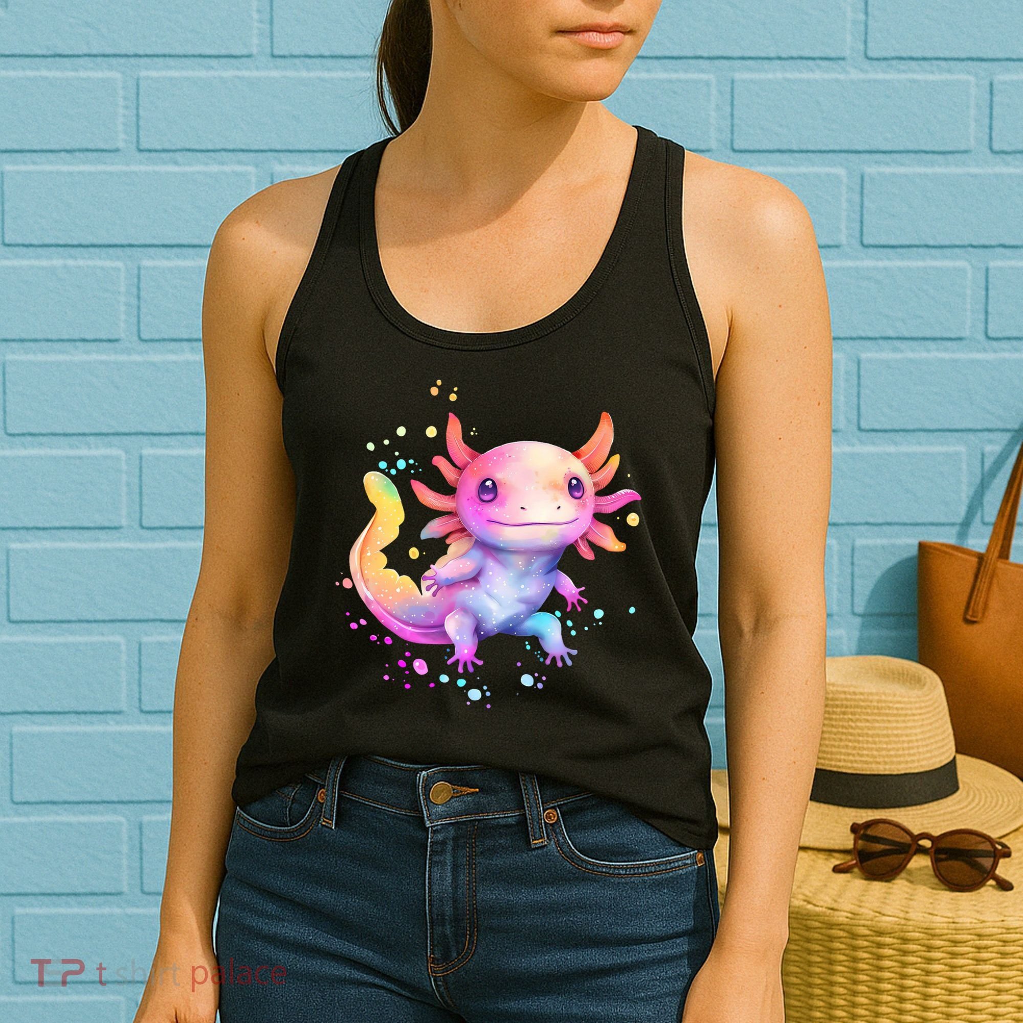 Axolotl Animal Pop Art Cute Axolotl Lover 2 Women's Tank Top