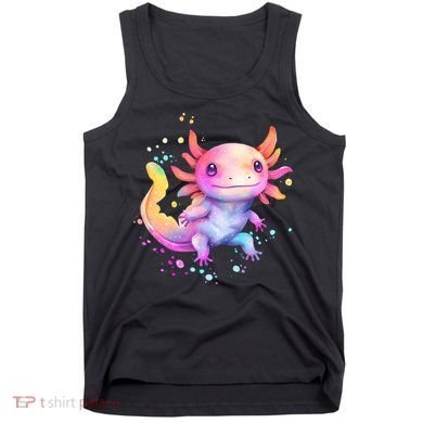 Axolotl Animal Pop Art Cute Axolotl Lover 2 Tank Top